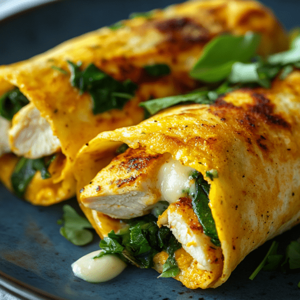 Burrito keto de pollo