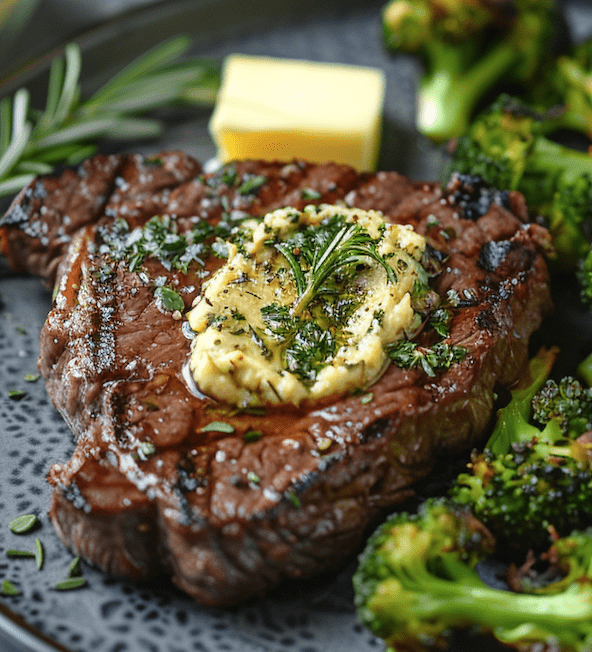 Entrecote con Manteca de Romero