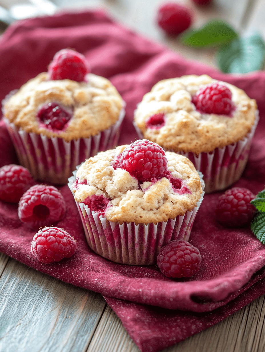 Muffins keto de harina de coco y frambuesas