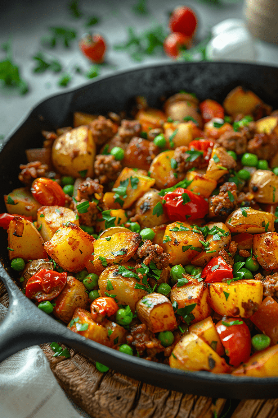 papas con chorizo